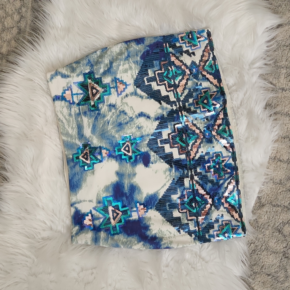 Aztec mini skirt